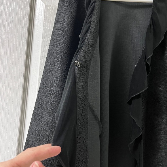 Chico's Black Ruffled Blazer - Picture 6 of 7